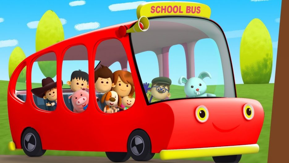 Red Wheels On The Bus Go Round And Round | Nursery Rhymes Playlist For Kids