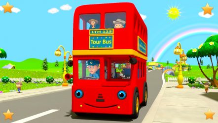 Wheels On The Bus | Kindergarten Nursery Rhymes & Songs for Kids
