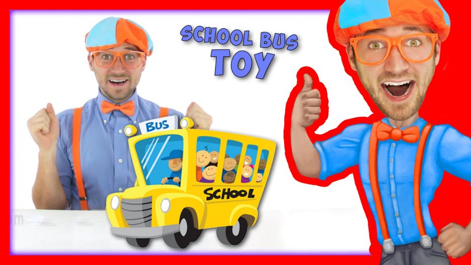 School Bus Toy with Blippi | Wheels On The Bus Song