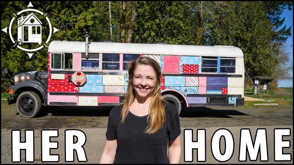 School Bus Conversion: Young Woman Defies Normality to Live in a Bus