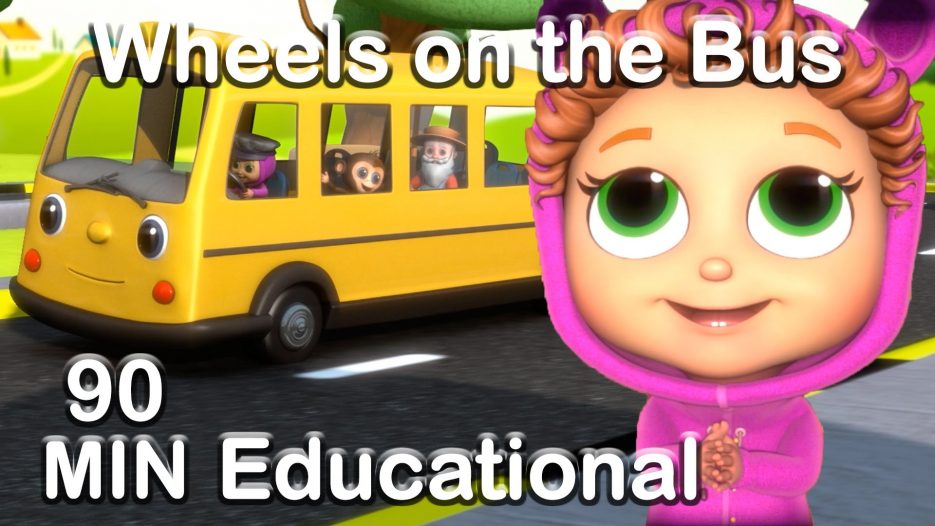 Wheels on the Bus | Educational Nursery Rhyme Compilation