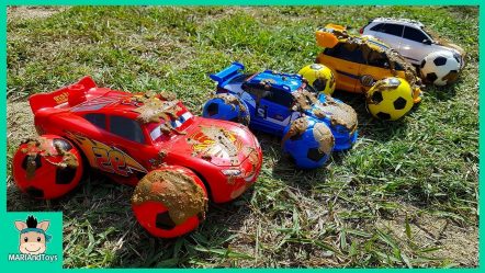 Disney Cars 3 Lightning Mcqueen Change & Tayo Bus bigger and smaller transform toys | MariAndToys