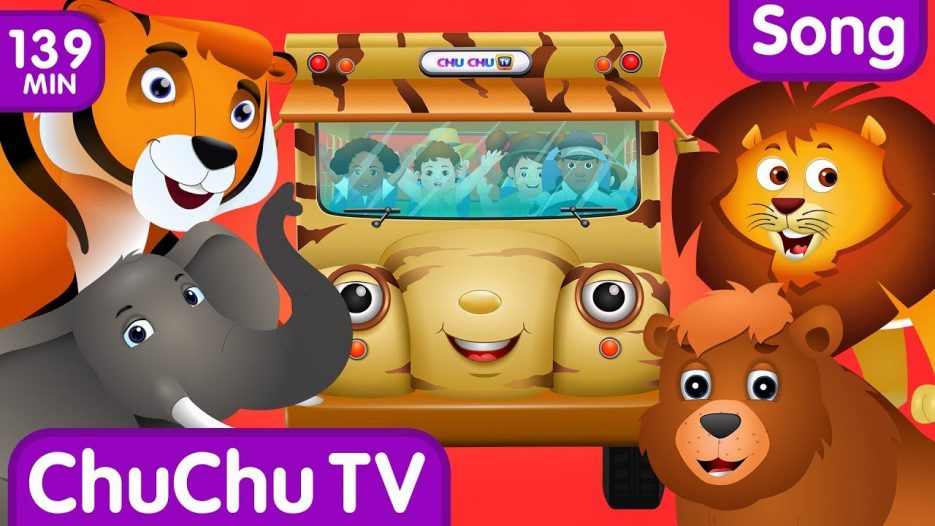 Wheels on the Bus — Wild Animals & Animal Sounds and Many more Nursery Rhymes Collection | ChuChu TV