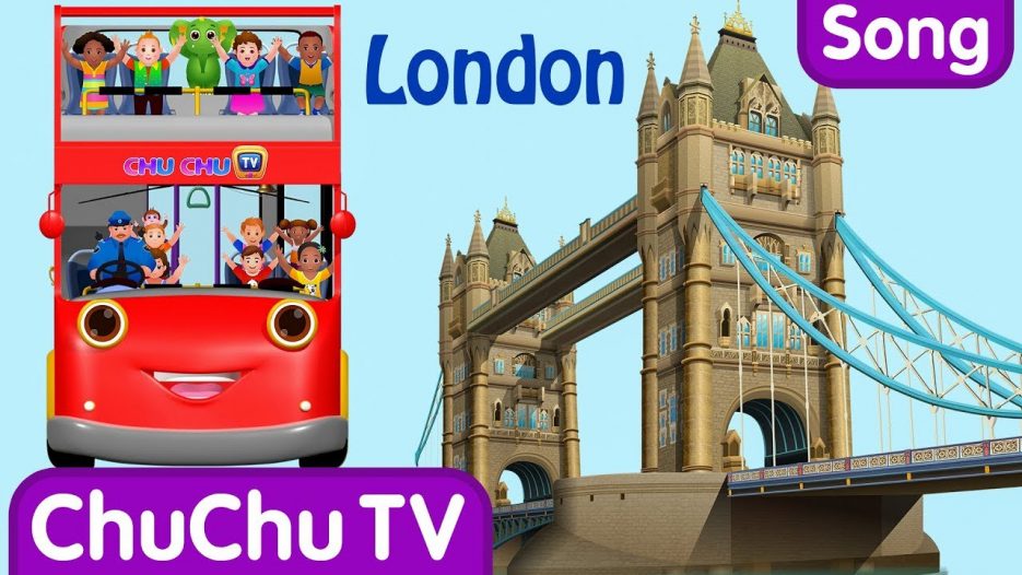 Wheels On The Bus Go Round And Round Song | London City  | Popular Nursery Rhymes by ChuChu TV
