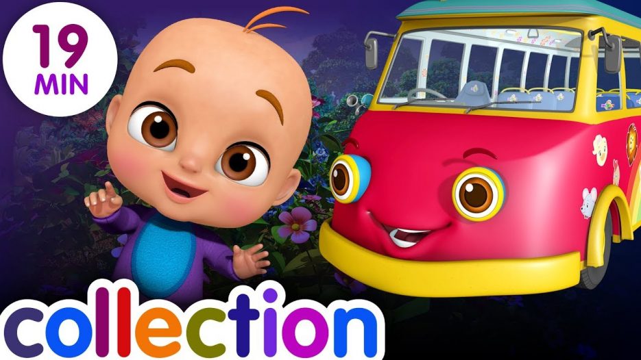 Wheels On the Bus — Dino Land, ABC Song Kids Videos | ChuChu TV Funzone 3D Nursery Rhymes for Baby