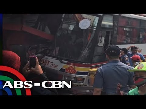 TV Patrol: Bus sumalpok sa waiting shed sa EDSA, 1 patay