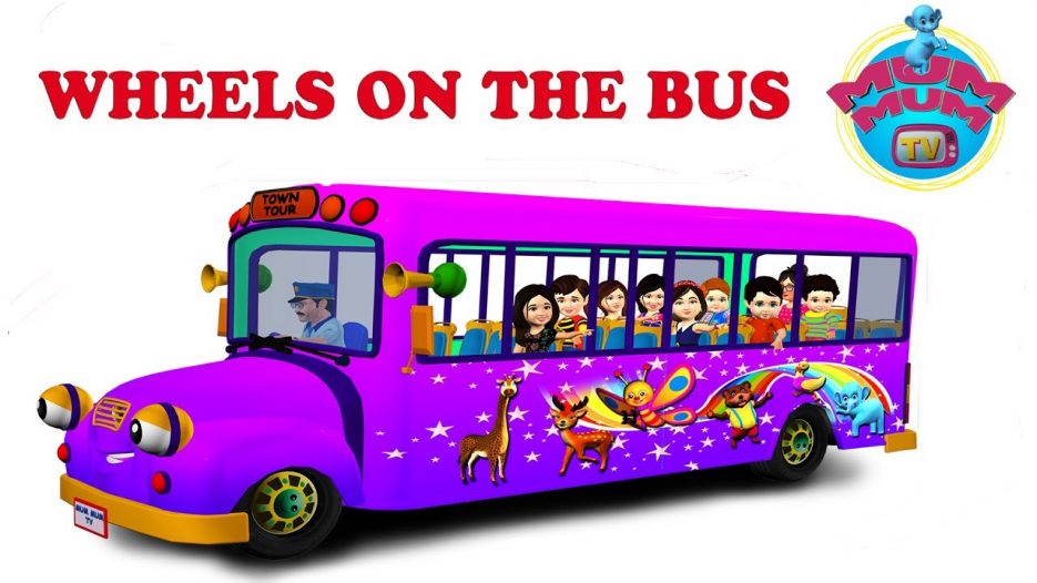 The wheels on the Bus Nursery Rhymes for Children Video Songs | Lyrics for Kids and Babies