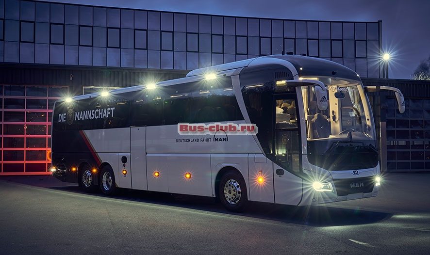 Сборная Германии выбрала автобус  MAN Lion’s Coach